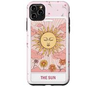 The Sun Tarot Card Floral Pink Aesthetic Esoteric Design Case for iPhone 11 Pro Max