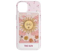 The Sun Tarot Card Floral Pink Aesthetic Esoteric Design Case for iPhone 14 Plus