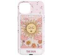 The Sun Tarot Card Floral Pink Aesthetic Esoteric Design Case for iPhone 15 Plus