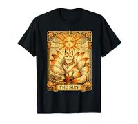 The Sun Tarot Card Kitsune Nine Tailed Fox Japanese Occult T-Shirt