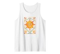 The Sun Tarot Card Spiritual Bohemian Style Tank Top