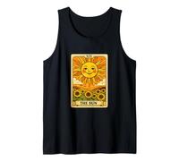 The Sun Tarot Card Sunflower Field Positive Energy Spiritual Tank Top
