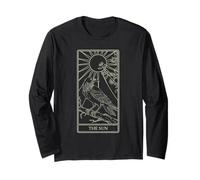 The Sun Tarot - Radiant Raven Celestial Design Long Sleeve T-Shirt