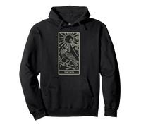 The Sun Tarot - Radiant Raven Celestial Design Pullover Hoodie