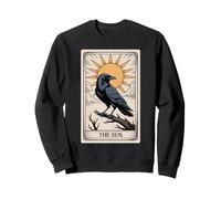The Sun Tarot - Radiant Raven Celestial Design Sweatshirt