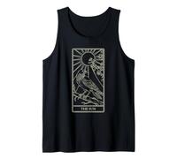 The Sun Tarot - Radiant Raven Celestial Design Tank Top