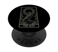 The Sun Tarot - Radiant Raven Celestial Design V3 PopSockets Adhesive PopGrip