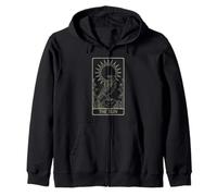 The Sun Tarot - Radiant Raven Celestial Design V3 Zip Hoodie