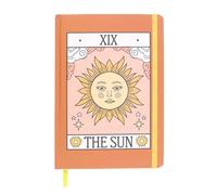 The Sun Vintage Tarot A5 Notebook - Radiant "The Sun" Tarot Design, Symbolizing Joy & Vitality - Gold-Edged Pages, 100 Sheets for Journaling & Reflection - Durable & Stylish Craftsmanship