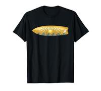 The Sun with Surfboard and Sea Waves Surfing T-Shirt