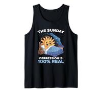 The Sunday Depression is 100 Percent Real Weekend Meme Lover Tank Top