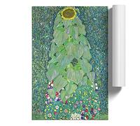 The Sunflower Vol.2 By Gustav Klimt | Unframed Wall Art Print | Ready to Frame Poster | Modern Home Decor Picture | Artwork for Living Room, Bedroom, Kitchen or Office | A3 (29.7x42 cm)