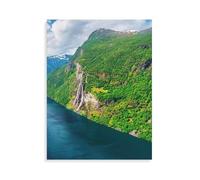 The Sunnylvsfjord and the Seven Sisters Waterfalls，Jigsaw Puzzles 1000 Pieces for Adults, Classic Puzzle Kids Puzzle Challenging And Difficult Puzzles for Adults And Teens（38x26cm）-M13