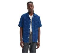 The Sunset Camp Shirt Blues, Grid Indigo Double C, XL