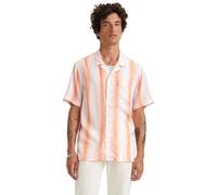 Levi's Men's Sunset Camp Shirt Oranges, Adriano Stripe Brigh, S