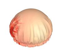 The Sunset Of Dandelion Pattern Shower Cap & Bath Cap For Women,Reversible Oversized Waterproof Shower Caps Large Designed For All Hair Lengths,Elastic Reusable Bathing Hair Cap
