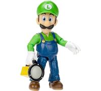 THE SUPER MARIO BROS. MOVIE 5”/ 12.5cm Luigi Action Figure with Flashlight Accessory by Jakks Pacific, Perfect for Play and Display