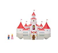 The Super Mario Bros. Movie - Mushroom Kingdom Castle Playset with Mini 1.25” Mario and Princess Peach Figures. For Super Mario Fans Aged 3+