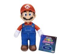 The Super Mario Galaxy Movie Mario Jumbo Plush 9" / 23cm, Officially Licensed by Jakks Pacific, Deluxe Plush with Sculpted Roto Head, Nintendo Collectible Plush, for Ages 3+