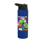 The Super Mario Galaxy Movie Toad and Yoshi Galaxy Fun Stainless Steel Insulated Water Bottle