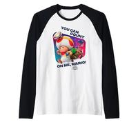 The Super Mario Galaxy Movie Toad Count On Me Raglan Baseball Tee