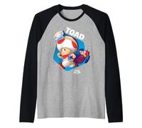 The Super Mario Galaxy Movie Toad Galactic Run Raglan Baseball Tee