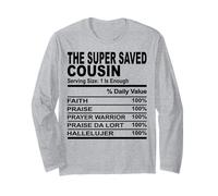 The Super Saved Cousin Fun Cousins Men Women Family Reunion Long Sleeve T-Shirt