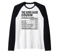 The Super Saved Cousin Fun Cousins Men Women Family Reunion Raglan Baseball Tee