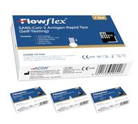 The Supply Cube Flowflex One Step Lateral Flow Test Kit | 4 Single Packs | One Step Test for Sars-CoV-2 Antigen |Covid-19 Self Testing Rapid Test | Not for Travel | 4 Pack Expiry OCT 2025