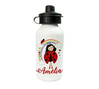 The Supreme Gift Company Personalised Kids Drinks Water Bottle Dancing Ladybird (600ml)