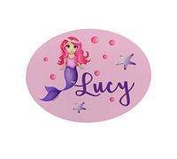 The Supreme Gift Company Personalised Little Mermaid Kids Bedroom Metal Door Plaque