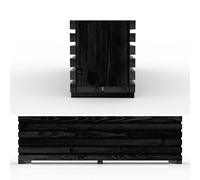 The Sussex Garden Planters (Slatted Black, 3FT)