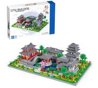 The Suzhou Gardens Micro Building Block Set, 3930PCS Chinese Ancient Architecture Garden Door Micro Building Blocks Set Model, Mini Building Blocks