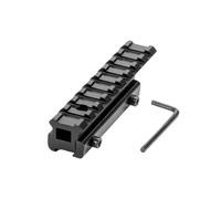 The Swallowtail Woven Picadinny Track Connector extends 11 MM to the base of the 20mm tactical sighting to extend the track installation