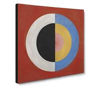 The Swan by Hilma af Klint Canvas Wall Art Print 14x14 Inch | Ready to Hang, Gallery Wrapped, Fade-Resistant Inks, Securely Packaged, UK Made