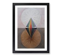 The Swan by Hilma Af Klint Framed Wall Art Print A2 Black