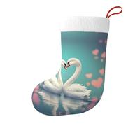 The swan in love Christmas Socks Plush Decorative Socks Home Decoration Small Items Storage