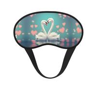 The swan in Love Sleep Mask Soft Eye MaskBlindfold Eyeshade Smooth Comfortable Eye Cover with