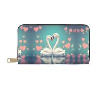 The swan in Love Wallet Hand-Held Coin Purse Fashionable and Versatile Long Can Hold Mobile Phones Coins Keys