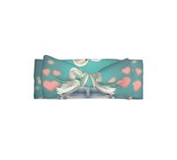 The swan in lovePatterned bow headband, baby hair accessory, suitable for babies aged 0-6 months or everyday wear