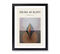 The Swan No.12 By Hilma Af Klint Exhibition Museum Painting Framed Print | A2 Black Framed Wall Art | Ready to Hang | Modern Animal Picture | Living Room Bedroom Lounge Office