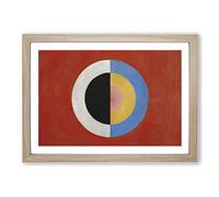 The Swan No.17 by Hilma Af Klint Framed Print | A2 Oak Framed Wall Art | Ready to Hang | Modern Animal Picture | Living Room Bedroom Lounge Office