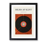 The Swan No.2 By Hilma Af Klint Exhibition Museum Painting Framed Print | A3 Black Framed Wall Art | Ready to Hang | Modern Animal Picture | Living Room Bedroom Lounge Office