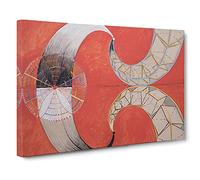 The Swan No.9 By Hilma Af Klint Canvas Print | Gallery Wrapped 30mm Frame Wall Art | 30x20 inches | Ready to Hang | Classic Bird Picture | Living Room Bedroom Lounge Office