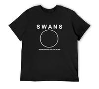 The Swans Band Printed Tee Graphic T-Shirt Funny Shirt for Mens Black S