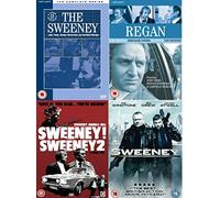 The Sweeney Complete ITV TV Series + Movies DVD Collection [18 Discs] Box Set [All 53 Episodes] Season 1, 2, 3, 4 + Extras + Regan Original Pilot Movie + Sweeney 1 + 2, Sweeney [2012]