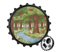 The Sweetness of Spring Bottle Opener Funny Magnetic Beer Bottle Opener for Refrigerator Wall Mounted Strong Magnet for Fridge Decorative Beer Opener Gift for Boyfriend Husband Father Black