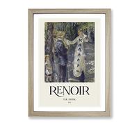 The Swing By Pierre Auguste Renoir Exhibition Museum Painting Framed Print | A2 Oak Framed Wall Art | Ready to Hang | Modern Historical Picture | Living Room Bedroom Lounge Office