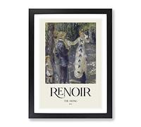 The Swing By Pierre Auguste Renoir Exhibition Museum Painting Framed Print | A3 Black Framed Wall Art | Ready to Hang | Modern Historical Picture | Living Room Bedroom Lounge Office
