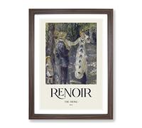 The Swing By Pierre Auguste Renoir Exhibition Museum Painting Framed Print | A4 Walnut Framed Wall Art | Ready to Hang | Modern Historical Picture | Living Room Bedroom Lounge Office